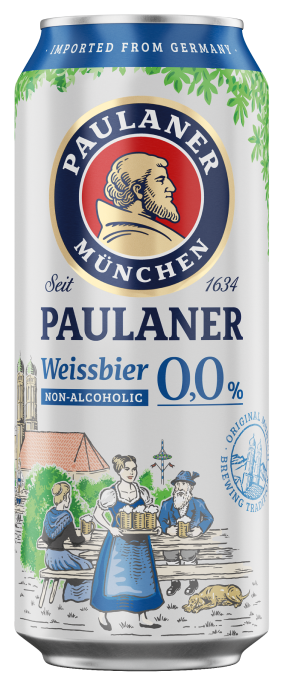 Cerveja Paulaner Weissbier 0,0% - Lata