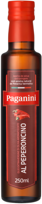 Azeite de Oliva Extravirgem Sabor Pimenta Vermelha Paganini