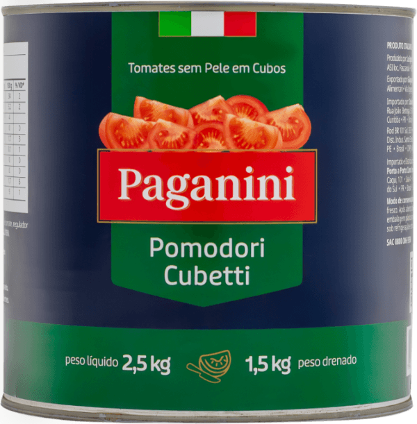 Tomate Pelado em Cubos Paganini