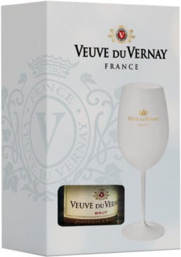 Kit Veuve du Vernay Brut + Taça de Acrílico