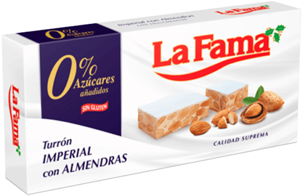 Torrone Imperial com Amêndoas sem Açúcar La Fama
