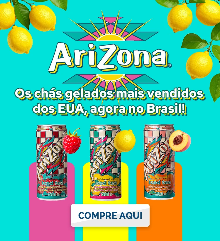 Banner Chá Gelados Arizona