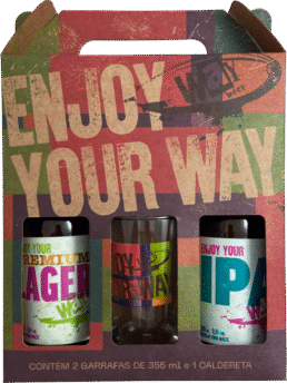 Kit Cerveja Way Beer Ipa & Premium Lager + Copo